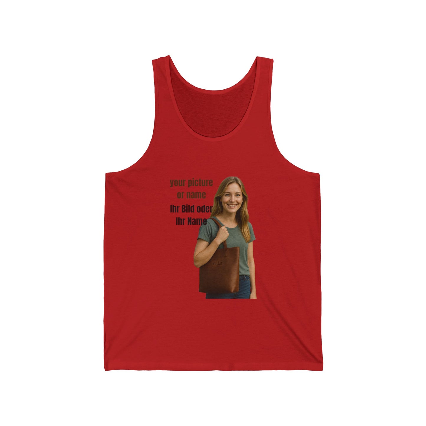 Anpassbares Unisex Jersey Tank  Personalisiertes Geschenk | Lässige Sommerkleidung | Geburtstagsgeschenk | Einzigartiger Stil