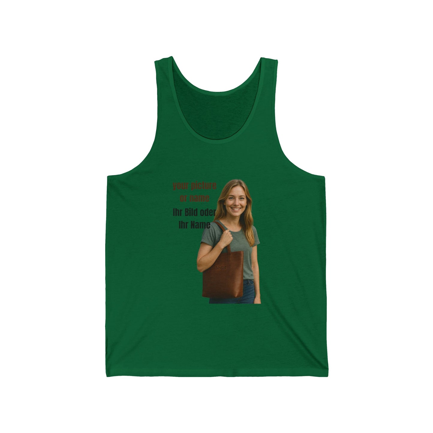 Anpassbares Unisex Jersey Tank  Personalisiertes Geschenk | Lässige Sommerkleidung | Geburtstagsgeschenk | Einzigartiger Stil