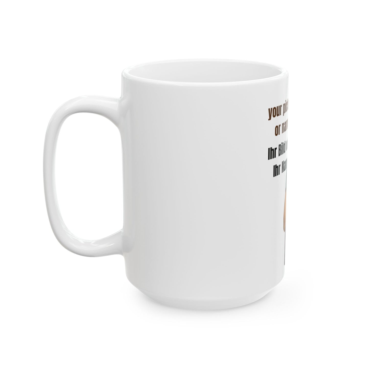 Personalisierte Keramik Tasse mit Name | Foto Tasse | Individuelles Geschenk für Geburtstag, Jahrestag | Büro & Zuhause