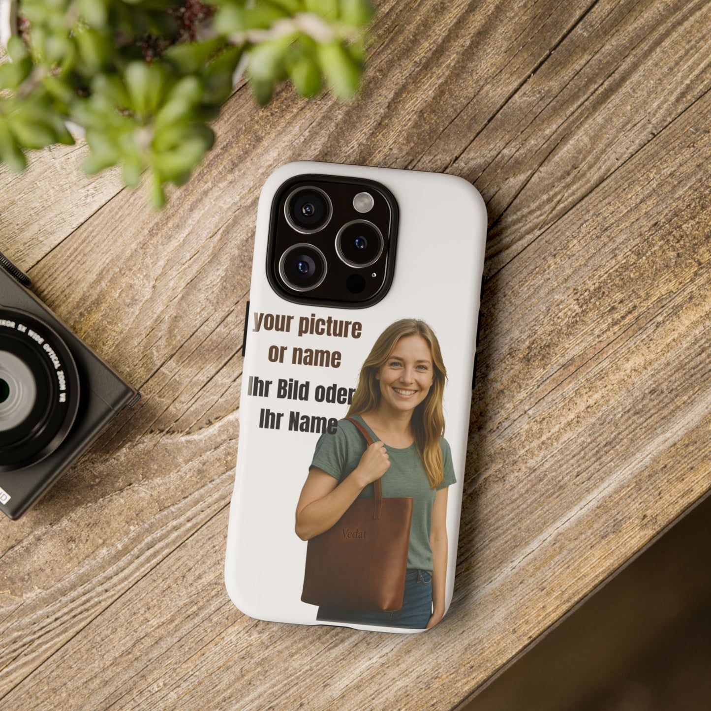 Personalisierte Handyhülle  Benutzerdefinierter Name oder Bild für Dein Telefon | Robuste  Stilvolle Handyhülle | Geschenk für Sie & Ihn