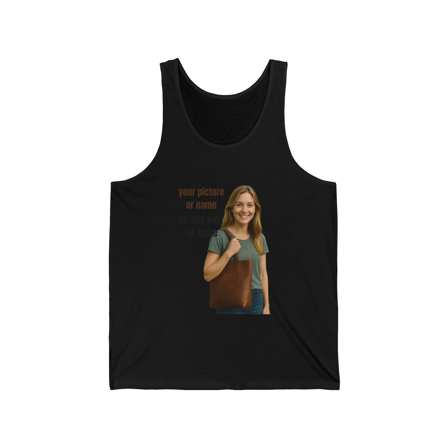 Anpassbares Unisex Jersey Tank  Personalisiertes Geschenk | Lässige Sommerkleidung | Geburtstagsgeschenk | Einzigartiger Stil