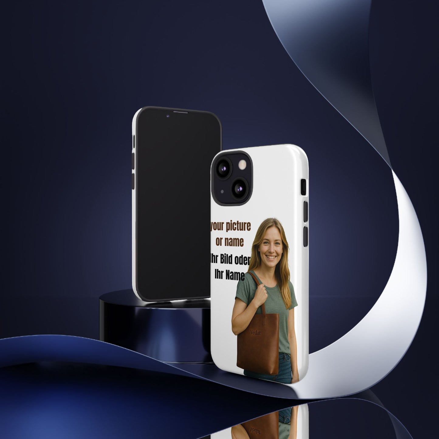 Personalisierte Handyhülle  Benutzerdefinierter Name oder Bild für Dein Telefon | Robuste  Stilvolle Handyhülle | Geschenk für Sie & Ihn