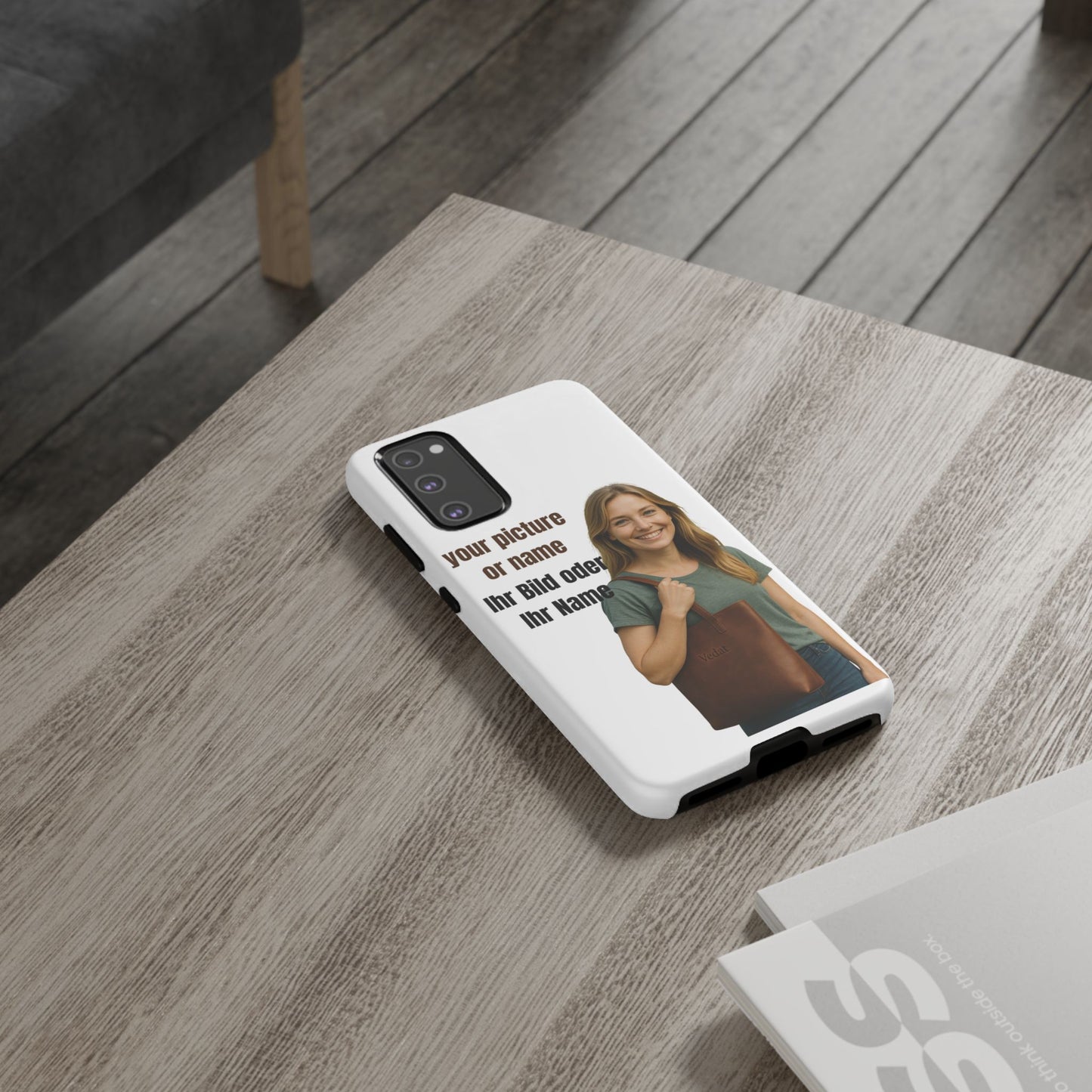 Personalisierte Handyhülle  Benutzerdefinierter Name oder Bild für Dein Telefon | Robuste  Stilvolle Handyhülle | Geschenk für Sie & Ihn