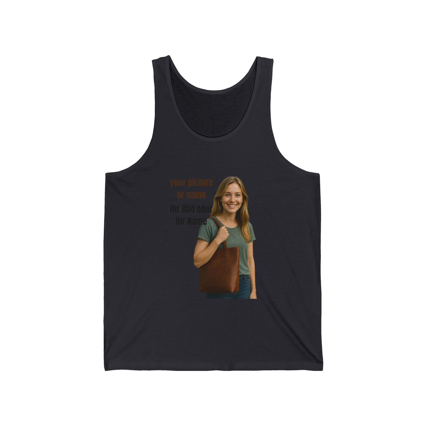 Anpassbares Unisex Jersey Tank  Personalisiertes Geschenk | Lässige Sommerkleidung | Geburtstagsgeschenk | Einzigartiger Stil