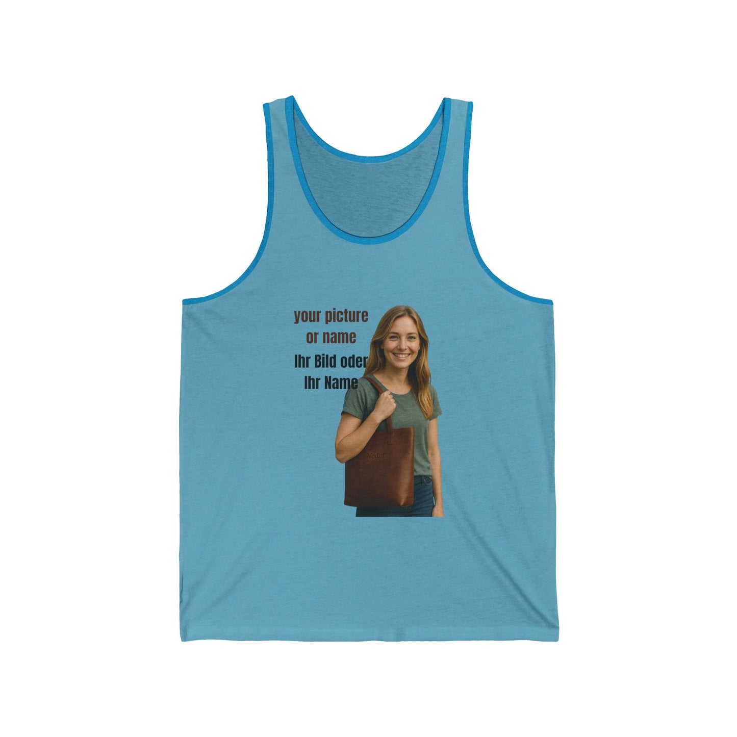 Anpassbares Unisex Jersey Tank  Personalisiertes Geschenk | Lässige Sommerkleidung | Geburtstagsgeschenk | Einzigartiger Stil