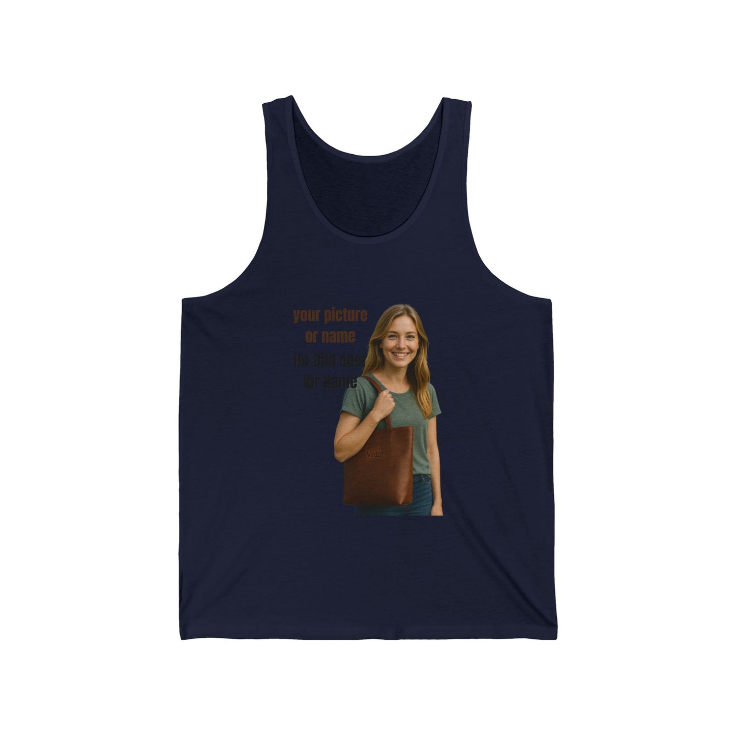 Anpassbares Unisex Jersey Tank  Personalisiertes Geschenk | Lässige Sommerkleidung | Geburtstagsgeschenk | Einzigartiger Stil