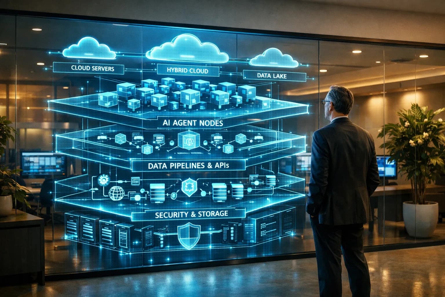 Digitale Mitarbeiterstruktur