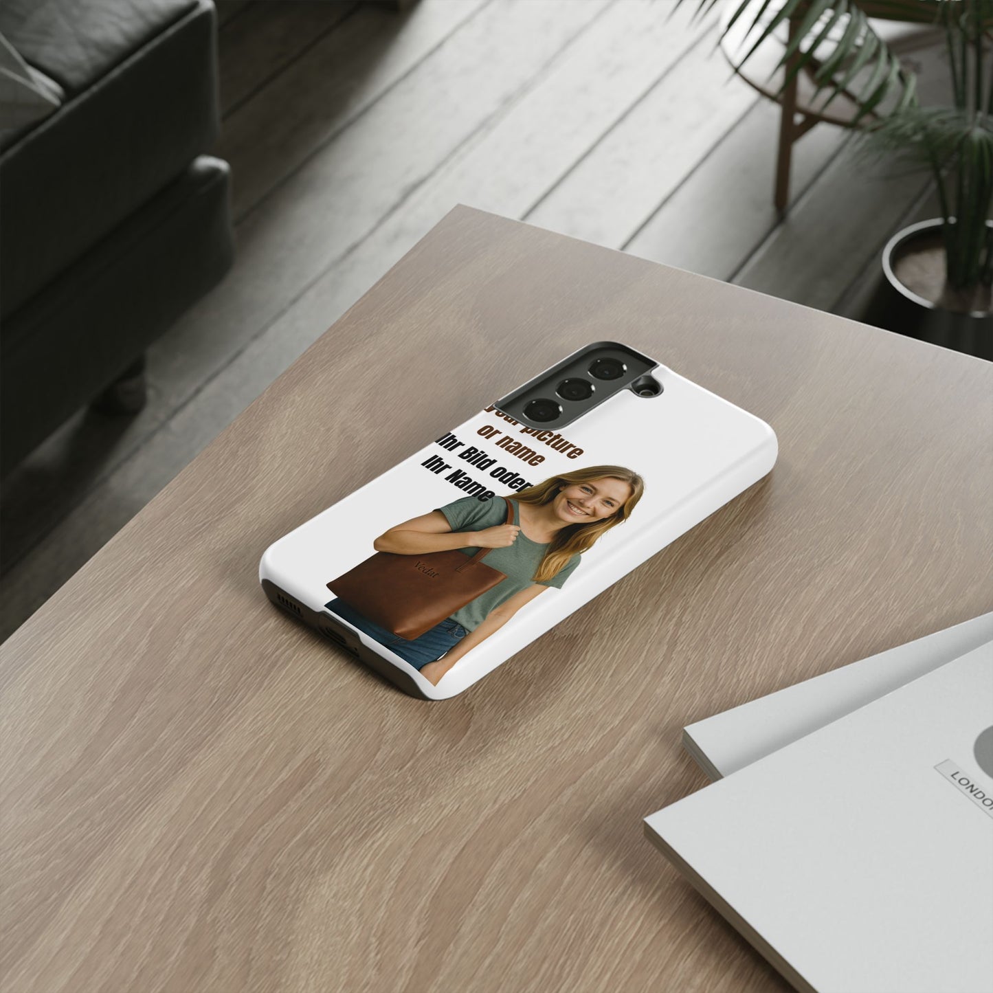 Personalisierte Handyhülle  Benutzerdefinierter Name oder Bild für Dein Telefon | Robuste  Stilvolle Handyhülle | Geschenk für Sie & Ihn
