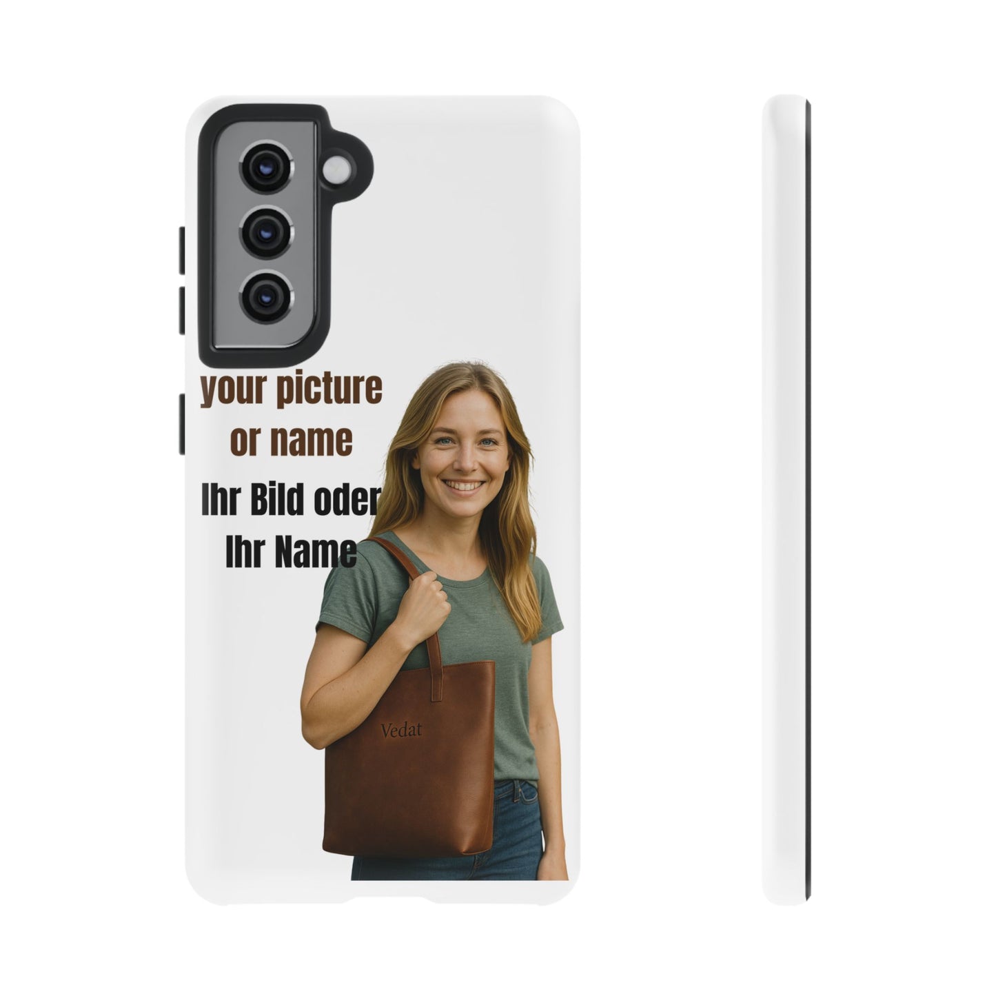 Personalisierte Handyhülle  Benutzerdefinierter Name oder Bild für Dein Telefon | Robuste  Stilvolle Handyhülle | Geschenk für Sie & Ihn