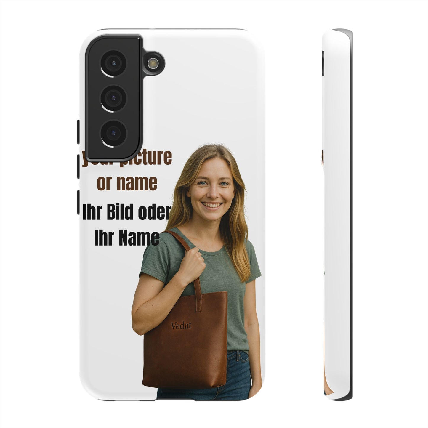 Personalisierte Handyhülle  Benutzerdefinierter Name oder Bild für Dein Telefon | Robuste  Stilvolle Handyhülle | Geschenk für Sie & Ihn