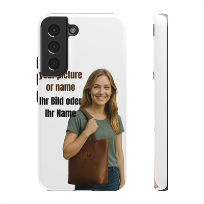 Personalisierte Handyhülle  Benutzerdefinierter Name oder Bild für Dein Telefon | Robuste  Stilvolle Handyhülle | Geschenk für Sie & Ihn