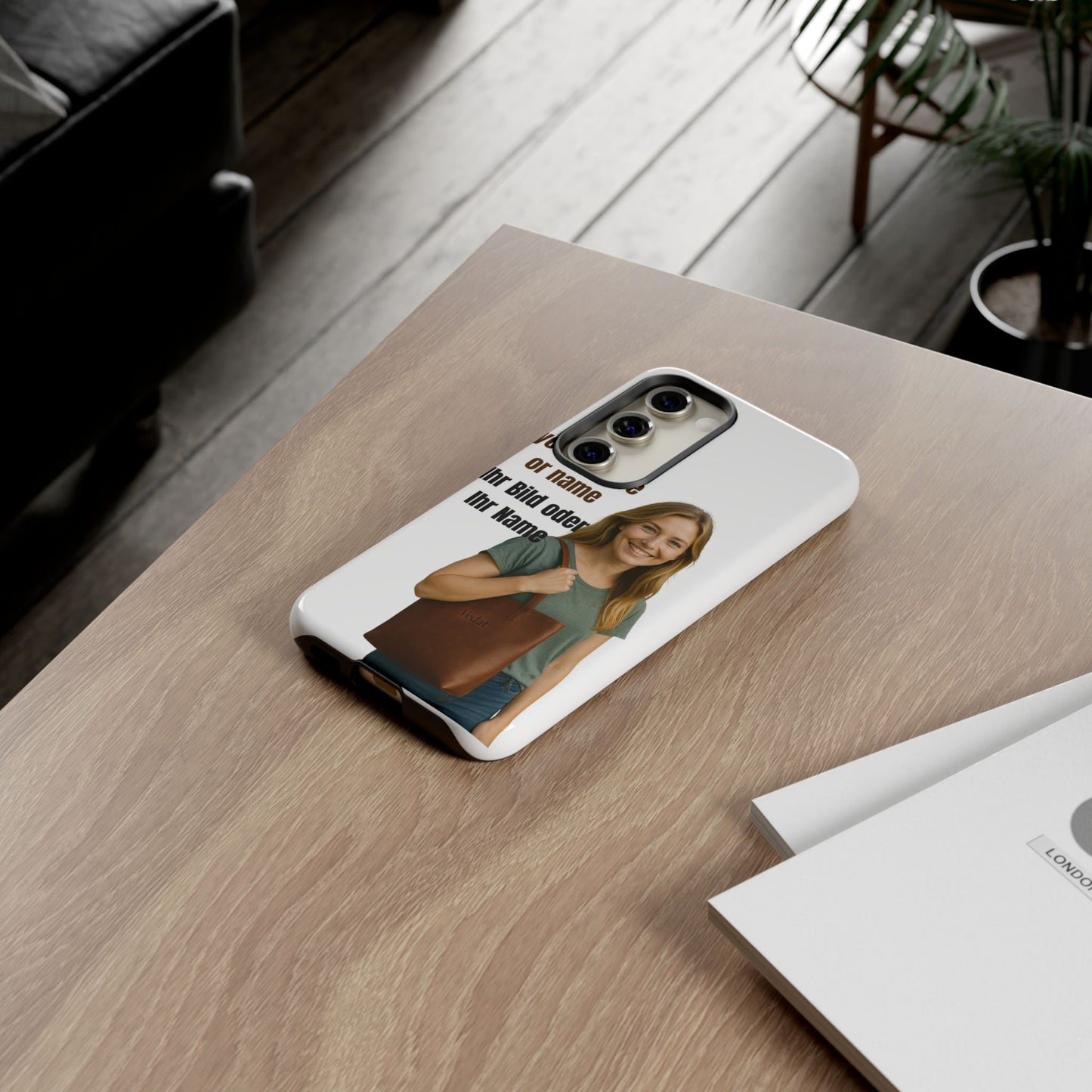 Personalisierte Handyhülle  Benutzerdefinierter Name oder Bild für Dein Telefon | Robuste  Stilvolle Handyhülle | Geschenk für Sie & Ihn