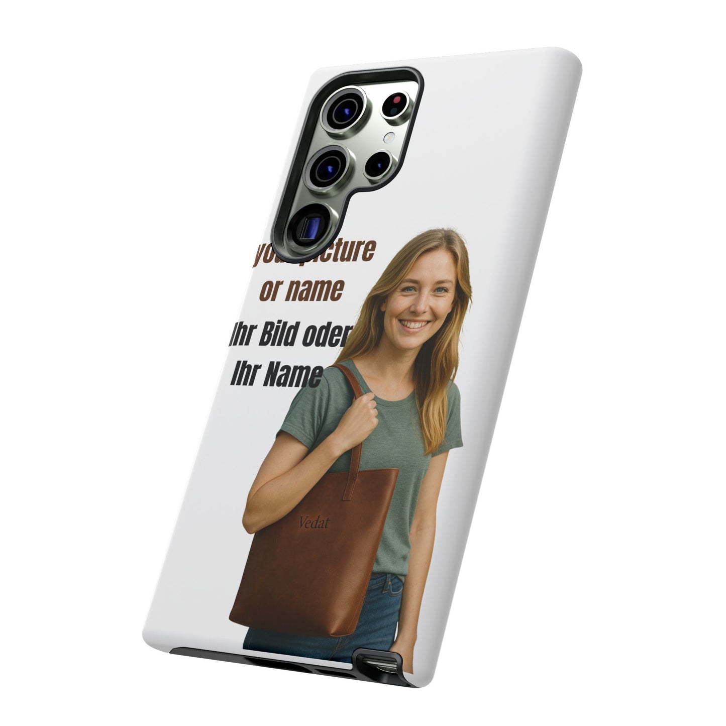 Personalisierte Handyhülle  Benutzerdefinierter Name oder Bild für Dein Telefon | Robuste  Stilvolle Handyhülle | Geschenk für Sie & Ihn