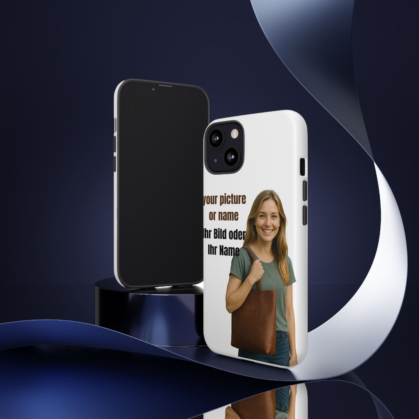 Personalisierte Handyhülle  Benutzerdefinierter Name oder Bild für Dein Telefon | Robuste  Stilvolle Handyhülle | Geschenk für Sie & Ihn