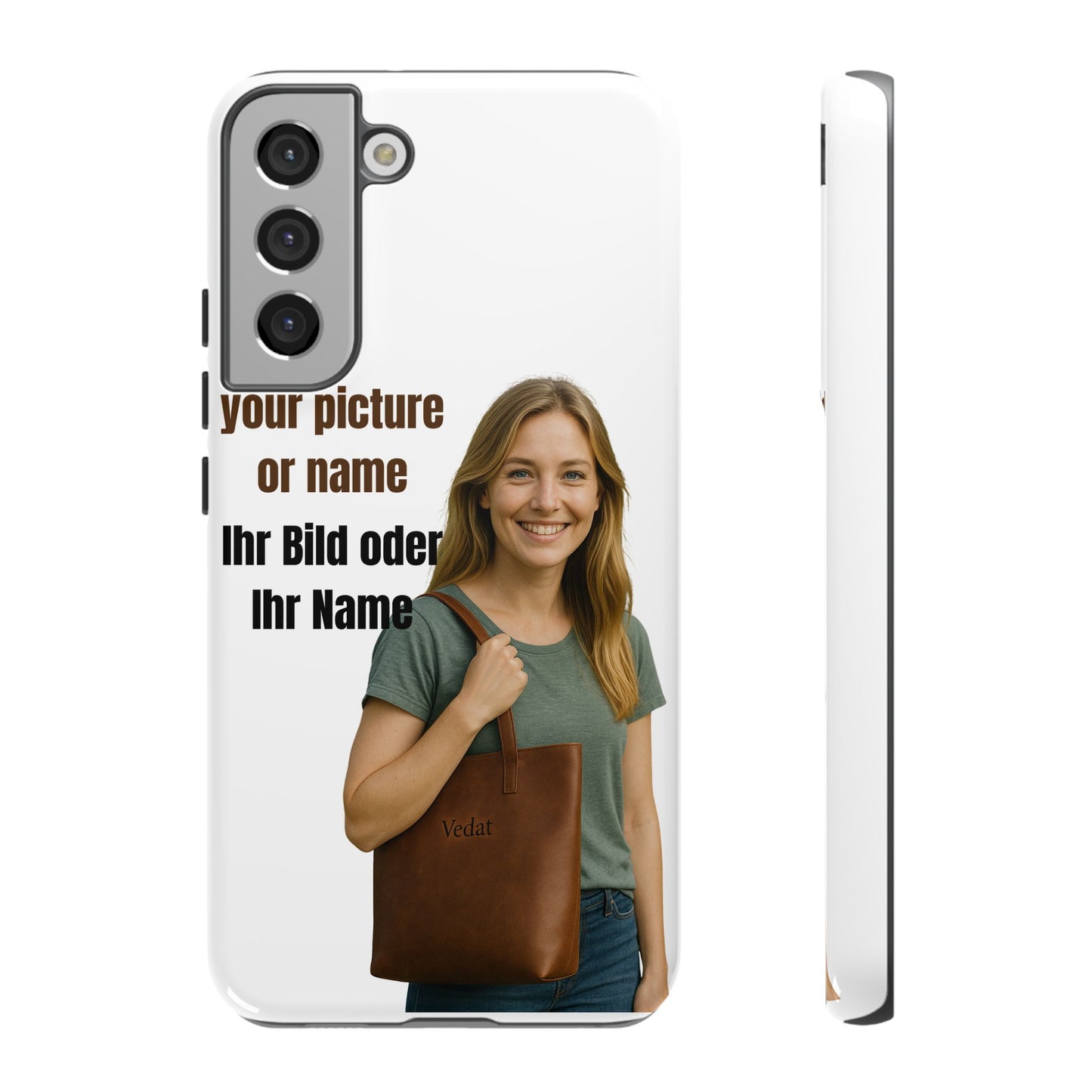 Personalisierte Handyhülle  Benutzerdefinierter Name oder Bild für Dein Telefon | Robuste  Stilvolle Handyhülle | Geschenk für Sie & Ihn