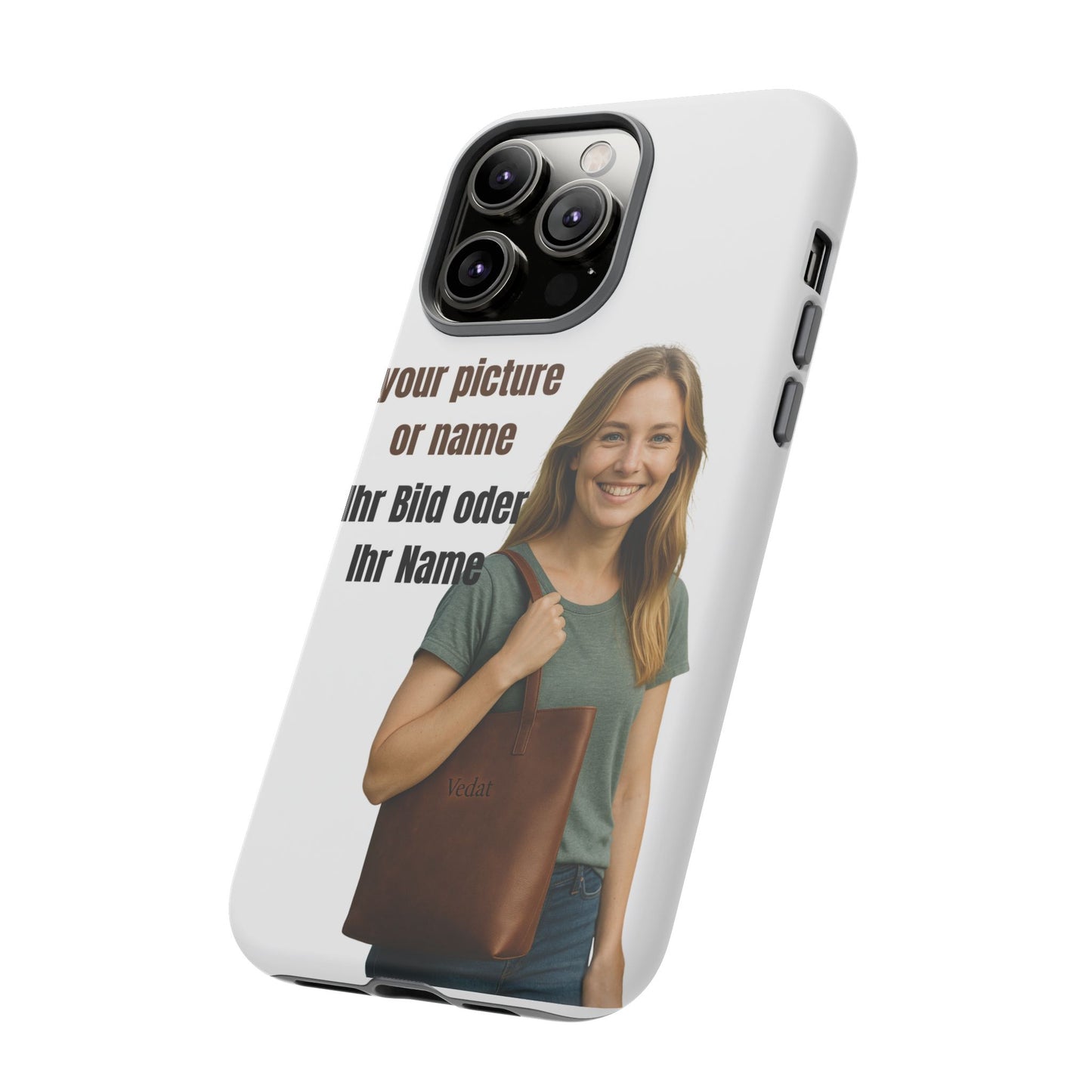 Personalisierte Handyhülle  Benutzerdefinierter Name oder Bild für Dein Telefon | Robuste  Stilvolle Handyhülle | Geschenk für Sie & Ihn