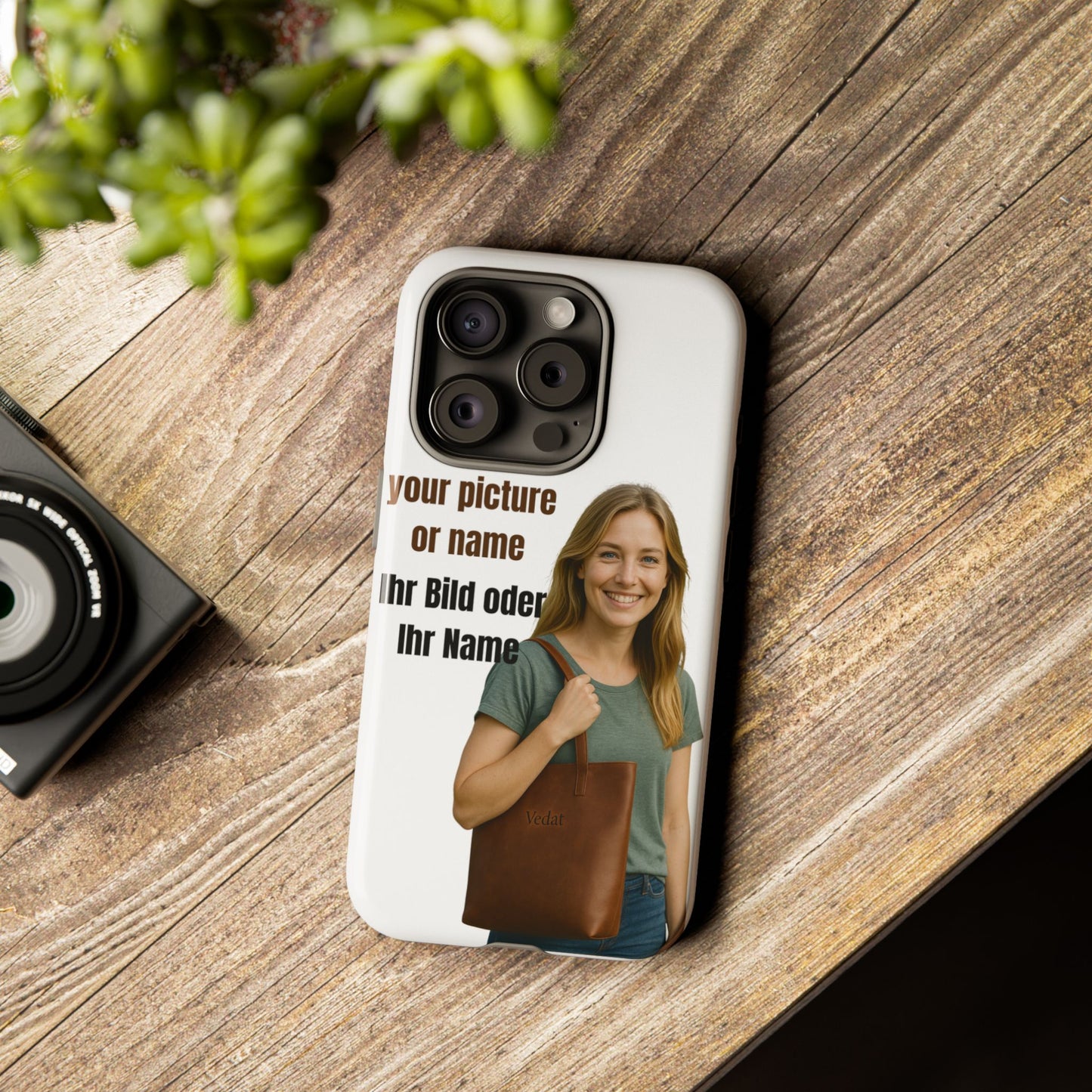 Personalisierte Handyhülle  Benutzerdefinierter Name oder Bild für Dein Telefon | Robuste  Stilvolle Handyhülle | Geschenk für Sie & Ihn
