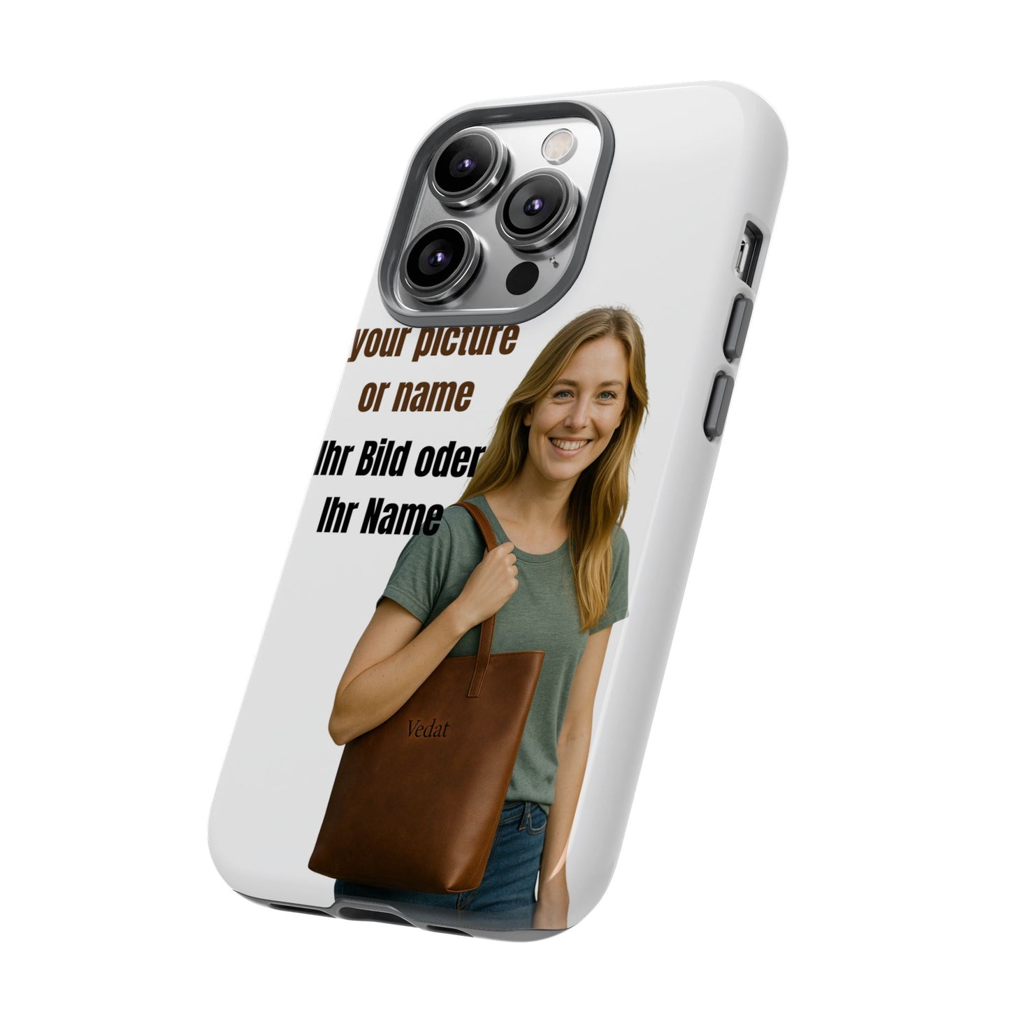 Personalisierte Handyhülle  Benutzerdefinierter Name oder Bild für Dein Telefon | Robuste  Stilvolle Handyhülle | Geschenk für Sie & Ihn
