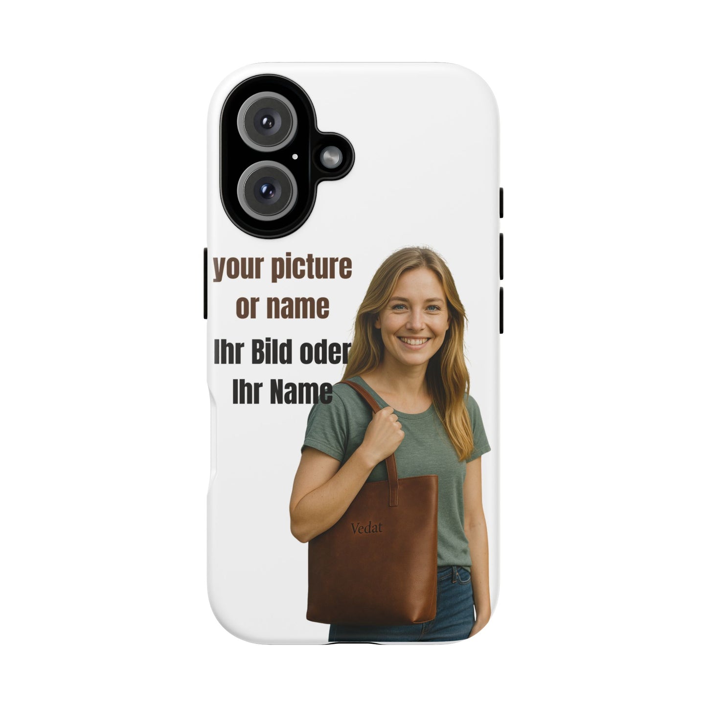 Personalisierte Handyhülle  Benutzerdefinierter Name oder Bild für Dein Telefon | Robuste  Stilvolle Handyhülle | Geschenk für Sie & Ihn