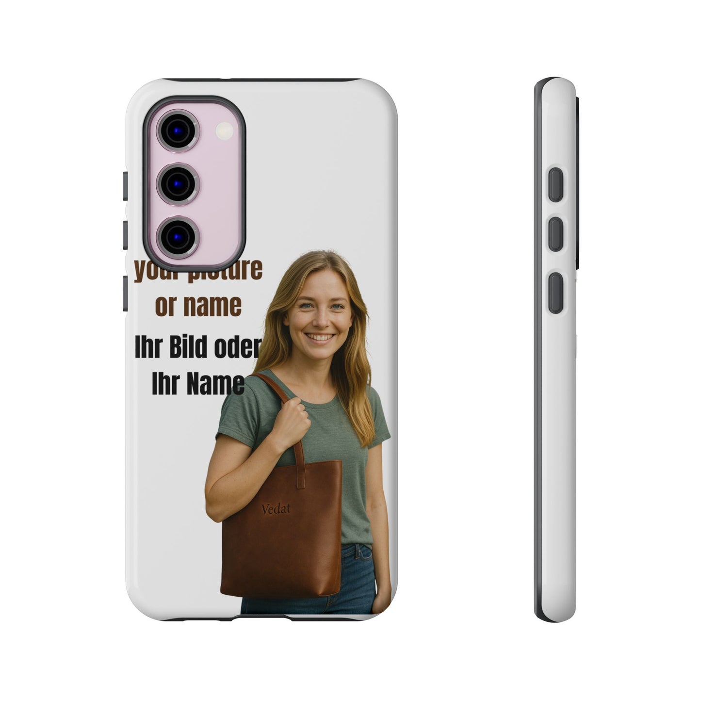 Personalisierte Handyhülle  Benutzerdefinierter Name oder Bild für Dein Telefon | Robuste  Stilvolle Handyhülle | Geschenk für Sie & Ihn