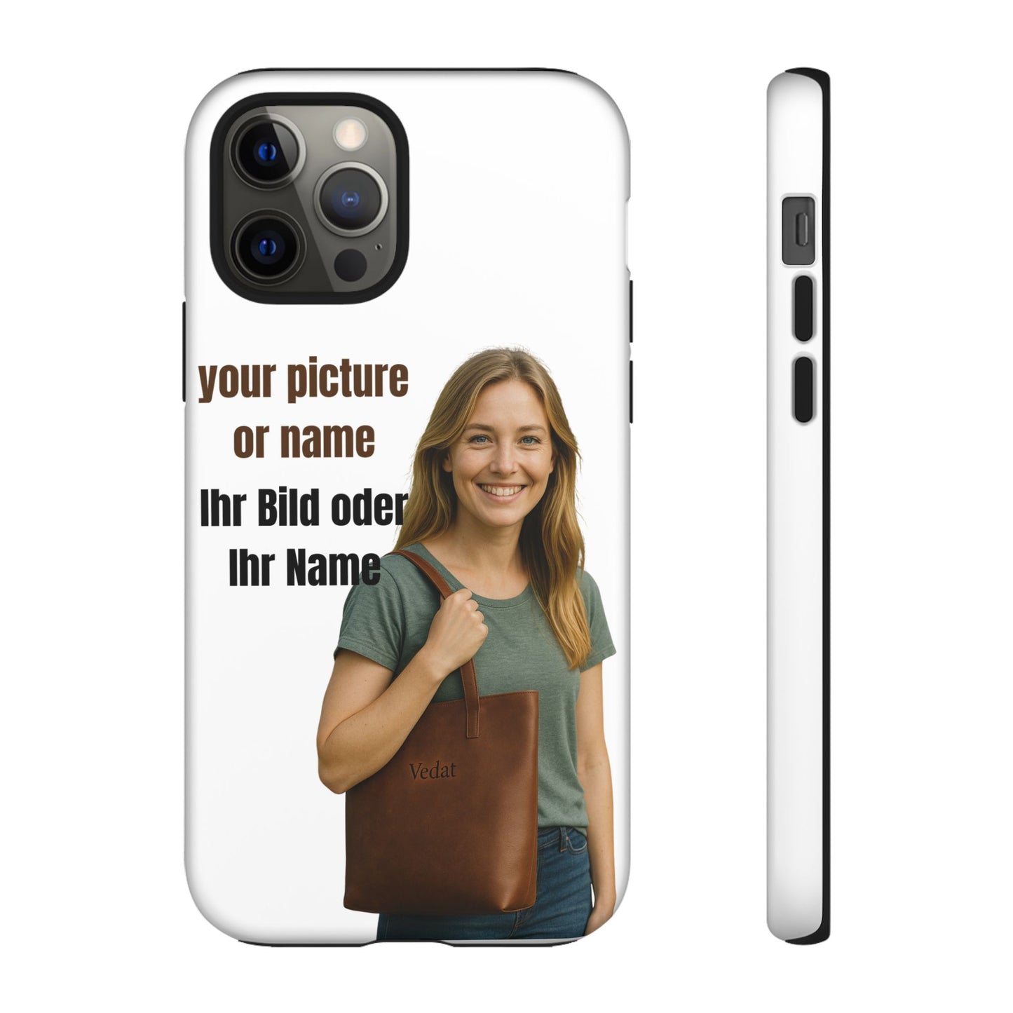 Personalisierte Handyhülle  Benutzerdefinierter Name oder Bild für Dein Telefon | Robuste  Stilvolle Handyhülle | Geschenk für Sie & Ihn