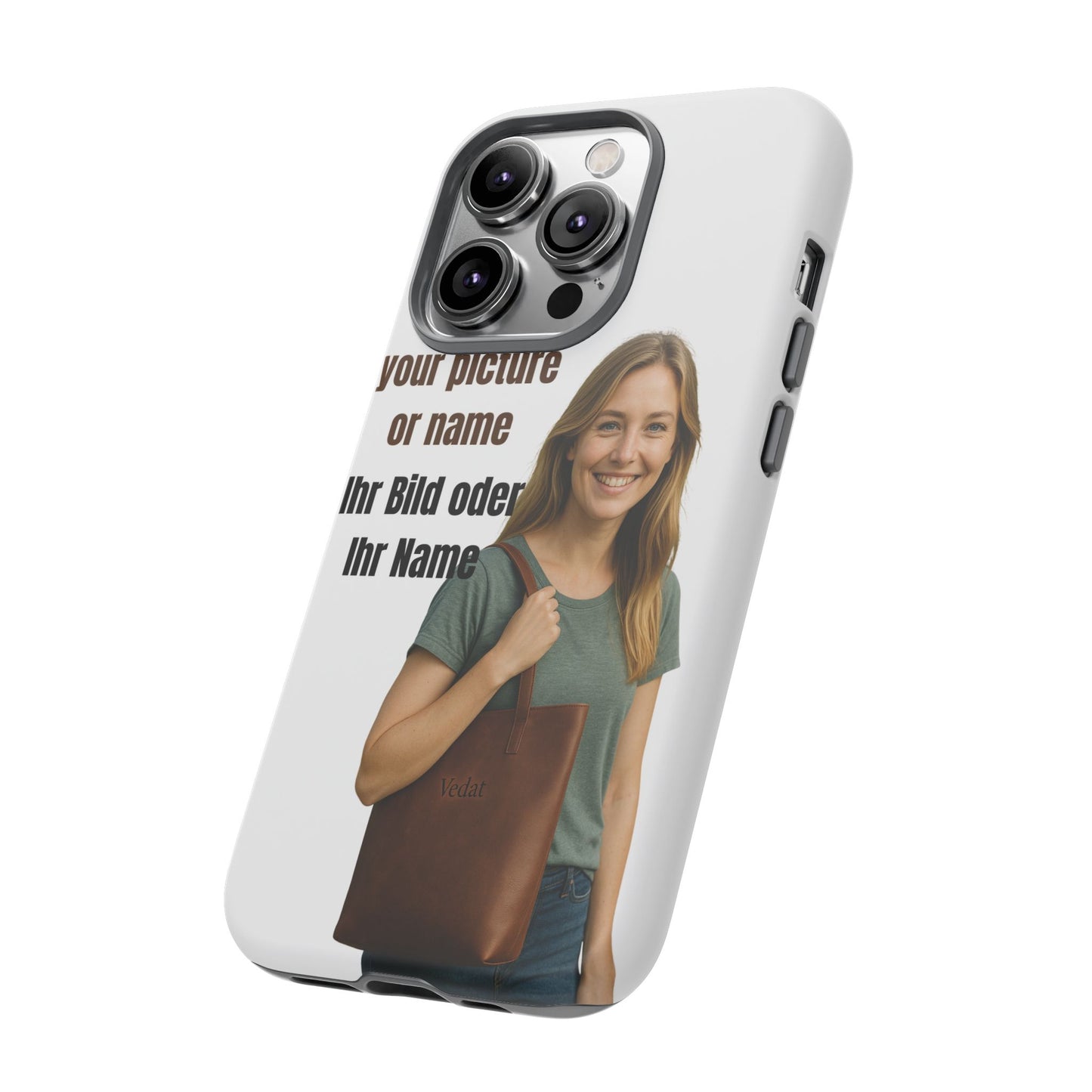 Personalisierte Handyhülle  Benutzerdefinierter Name oder Bild für Dein Telefon | Robuste  Stilvolle Handyhülle | Geschenk für Sie & Ihn