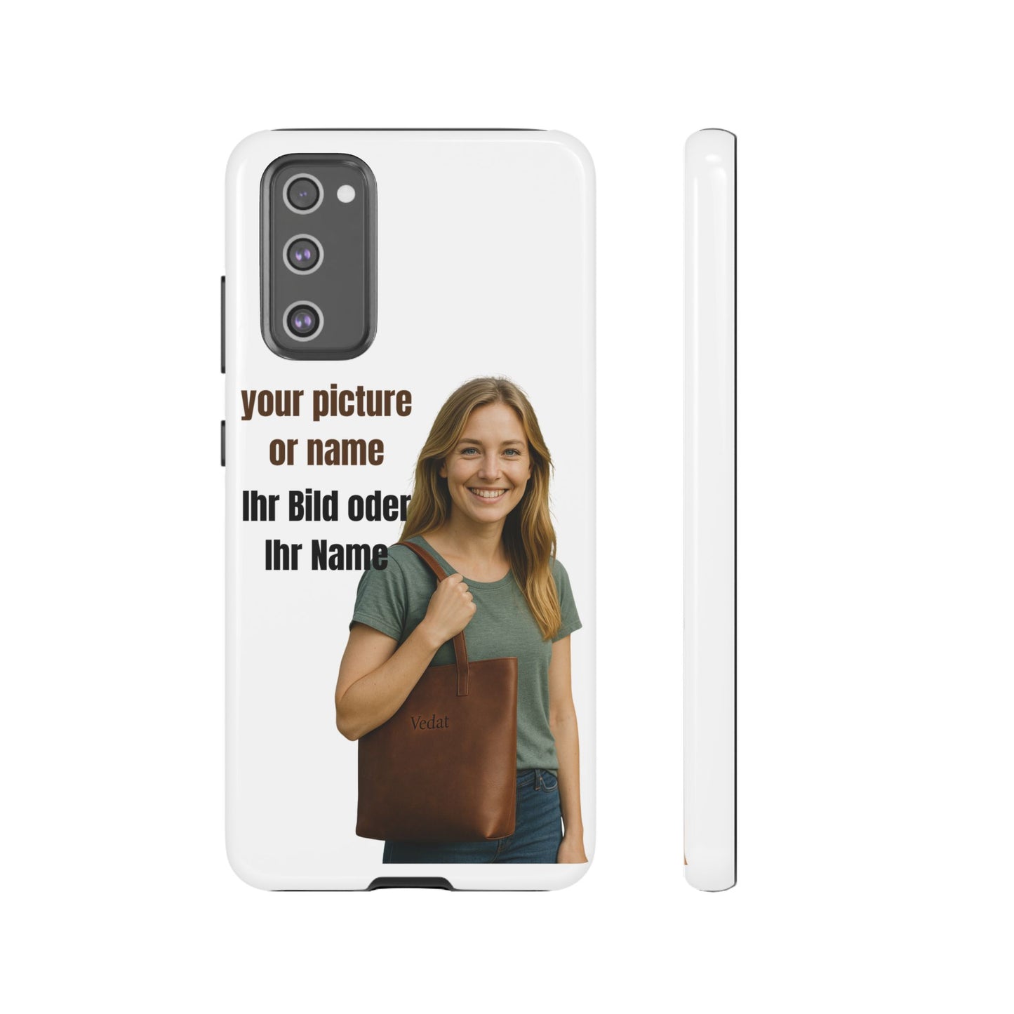 Personalisierte Handyhülle  Benutzerdefinierter Name oder Bild für Dein Telefon | Robuste  Stilvolle Handyhülle | Geschenk für Sie & Ihn