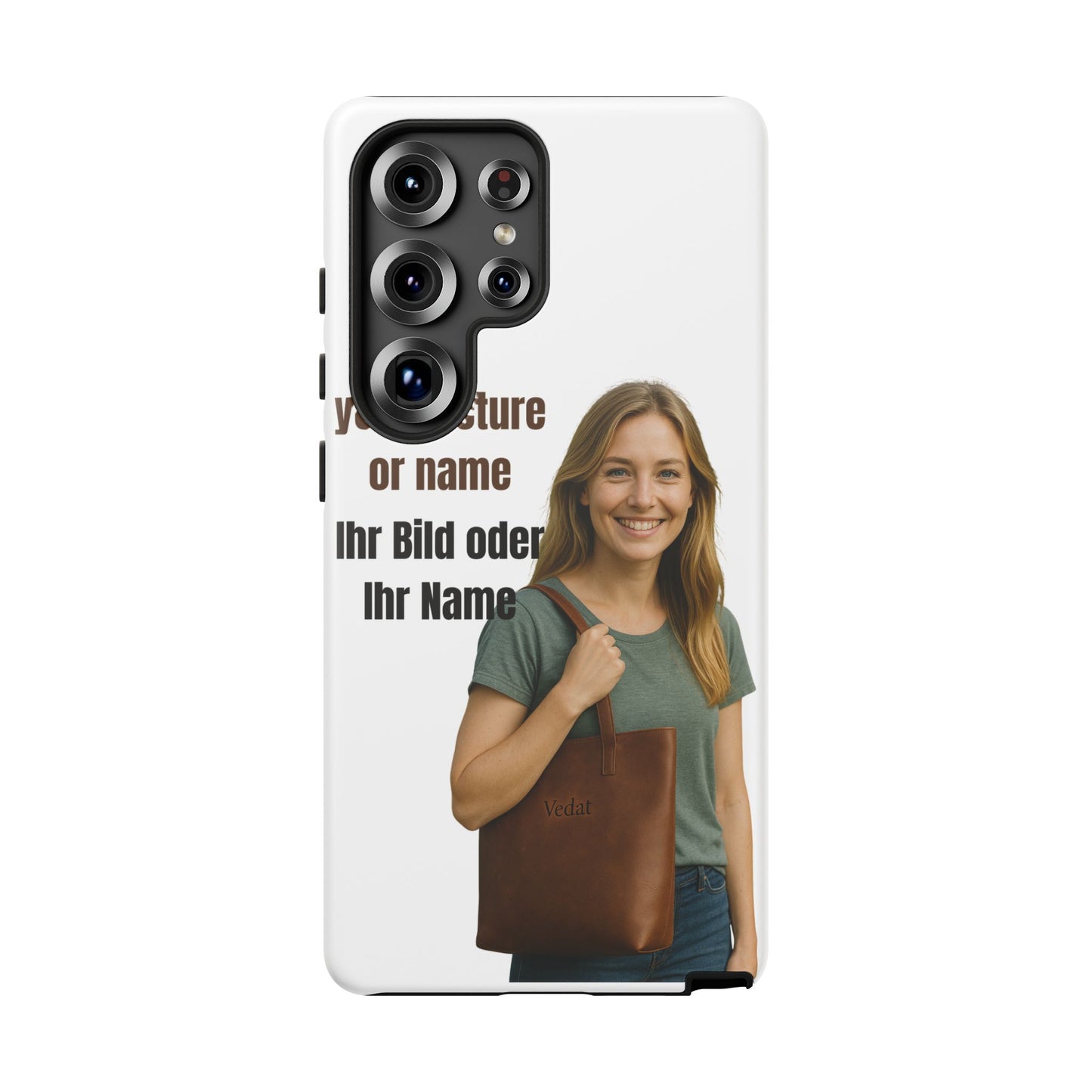 Personalisierte Handyhülle  Benutzerdefinierter Name oder Bild für Dein Telefon | Robuste  Stilvolle Handyhülle | Geschenk für Sie & Ihn