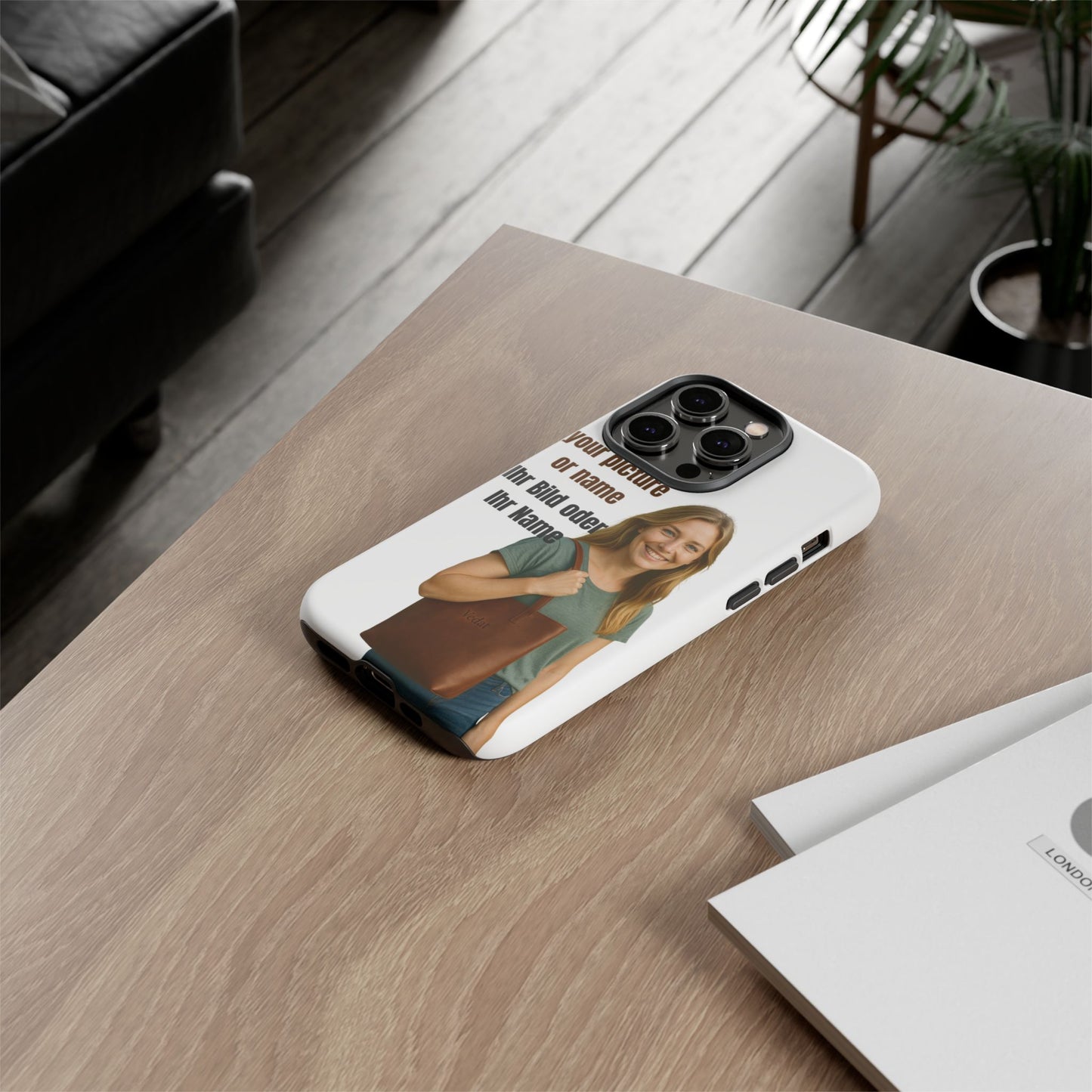 Personalisierte Handyhülle  Benutzerdefinierter Name oder Bild für Dein Telefon | Robuste  Stilvolle Handyhülle | Geschenk für Sie & Ihn