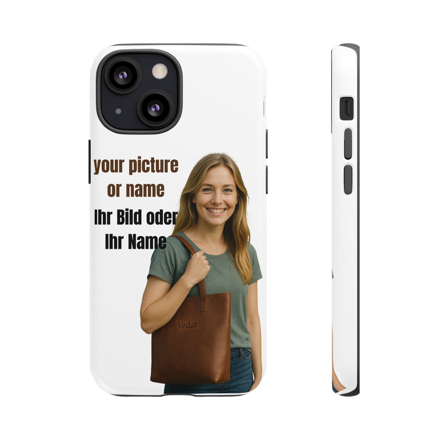 Personalisierte Handyhülle  Benutzerdefinierter Name oder Bild für Dein Telefon | Robuste  Stilvolle Handyhülle | Geschenk für Sie & Ihn