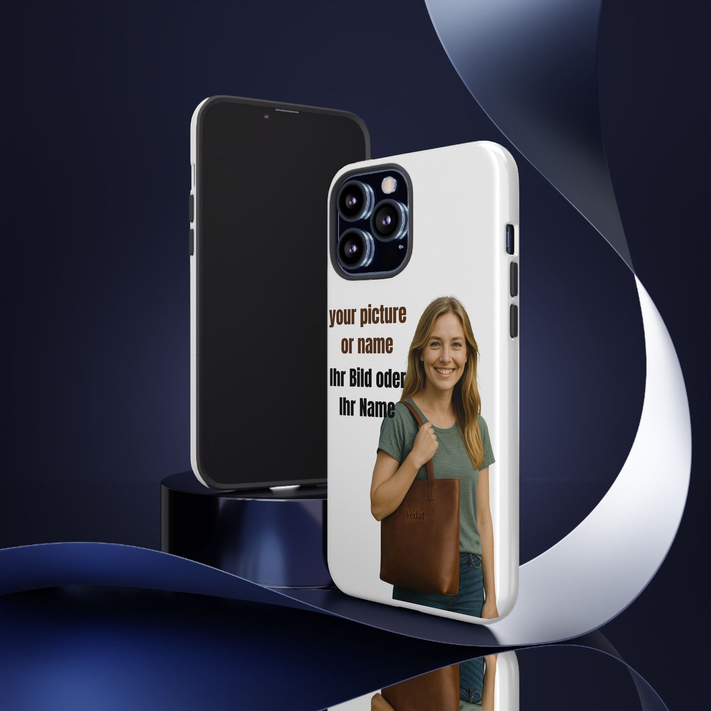 Personalisierte Handyhülle  Benutzerdefinierter Name oder Bild für Dein Telefon | Robuste  Stilvolle Handyhülle | Geschenk für Sie & Ihn