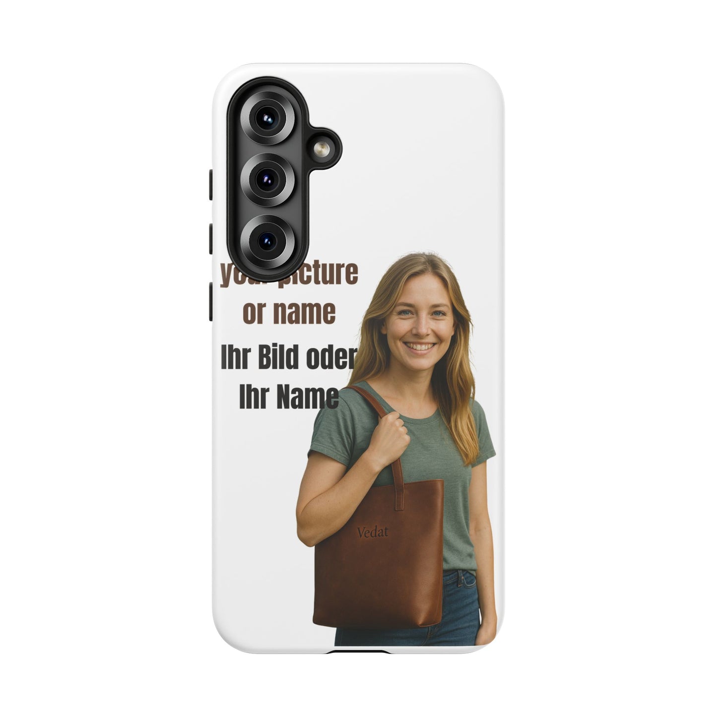 Personalisierte Handyhülle  Benutzerdefinierter Name oder Bild für Dein Telefon | Robuste  Stilvolle Handyhülle | Geschenk für Sie & Ihn