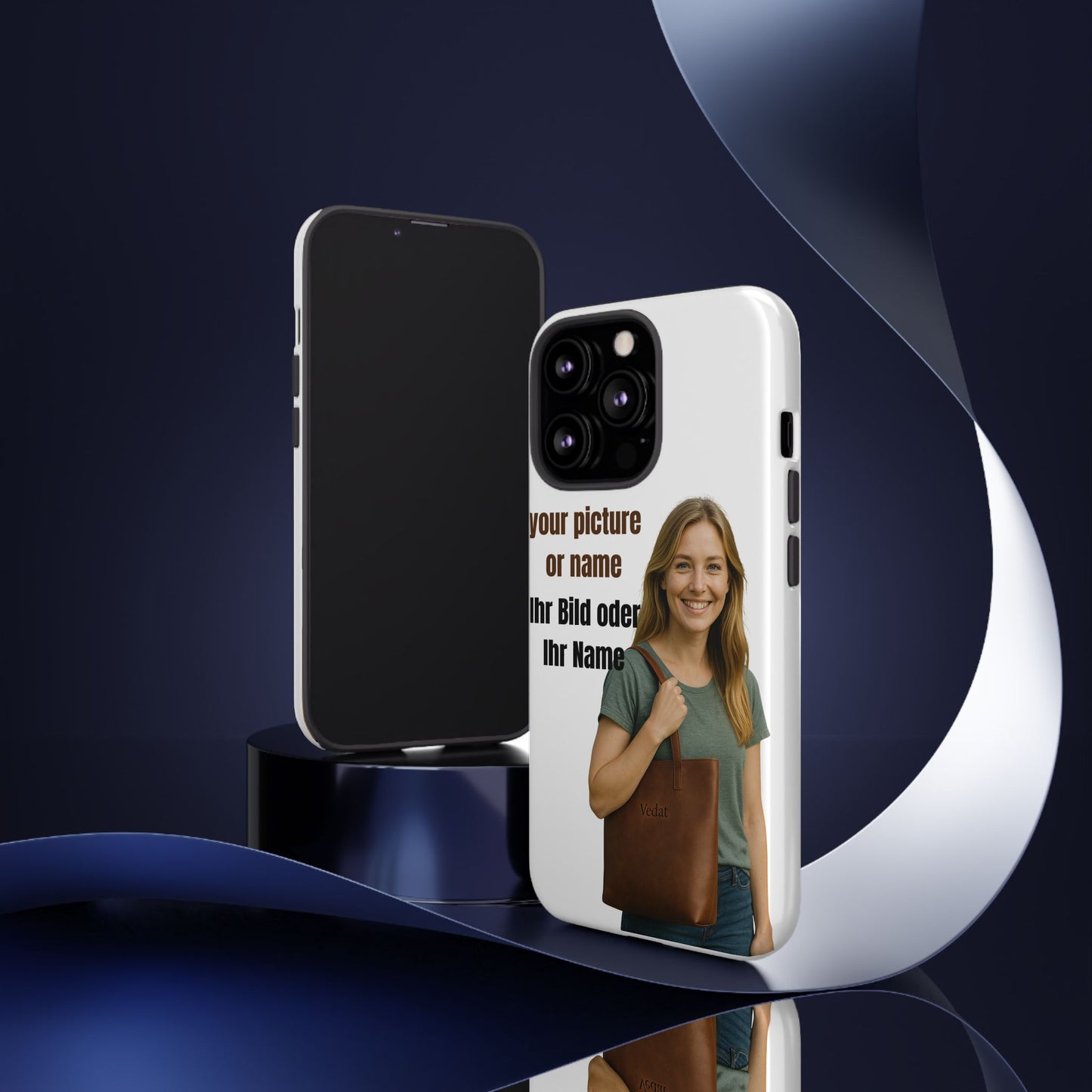 Personalisierte Handyhülle  Benutzerdefinierter Name oder Bild für Dein Telefon | Robuste  Stilvolle Handyhülle | Geschenk für Sie & Ihn
