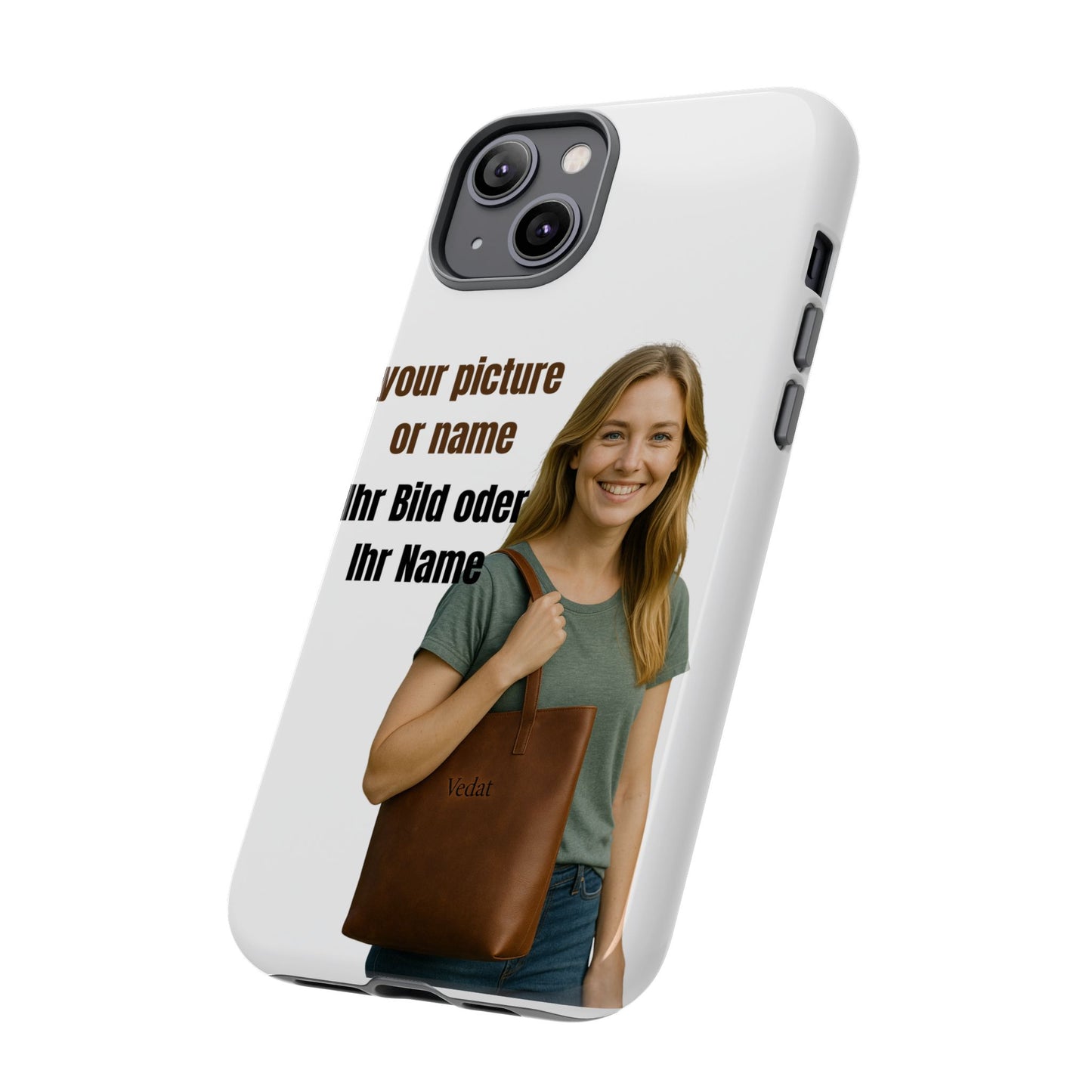 Personalisierte Handyhülle  Benutzerdefinierter Name oder Bild für Dein Telefon | Robuste  Stilvolle Handyhülle | Geschenk für Sie & Ihn