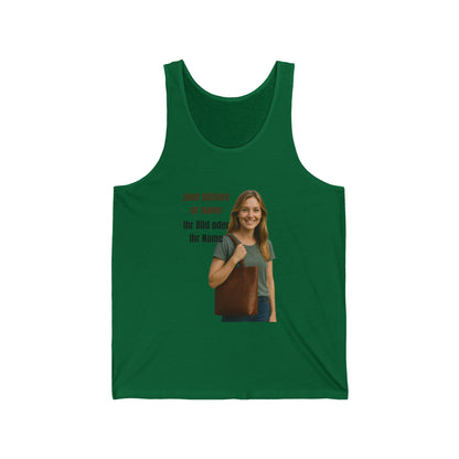 Anpassbares Unisex Jersey Tank  Personalisiertes Geschenk | Lässige Sommerkleidung | Geburtstagsgeschenk | Einzigartiger Stil