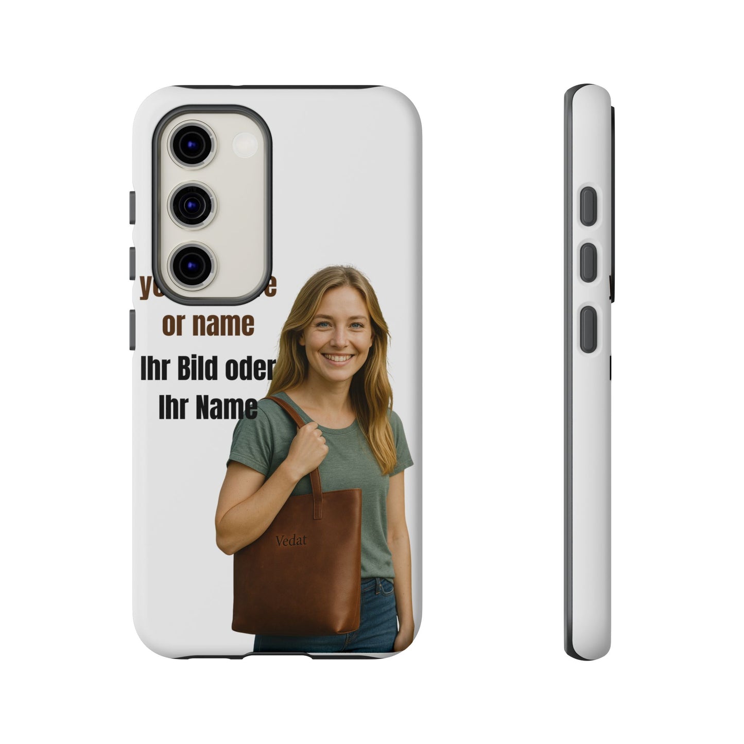 Personalisierte Handyhülle  Benutzerdefinierter Name oder Bild für Dein Telefon | Robuste  Stilvolle Handyhülle | Geschenk für Sie & Ihn