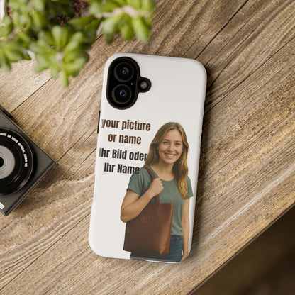 Personalisierte Handyhülle  Benutzerdefinierter Name oder Bild für Dein Telefon | Robuste  Stilvolle Handyhülle | Geschenk für Sie & Ihn