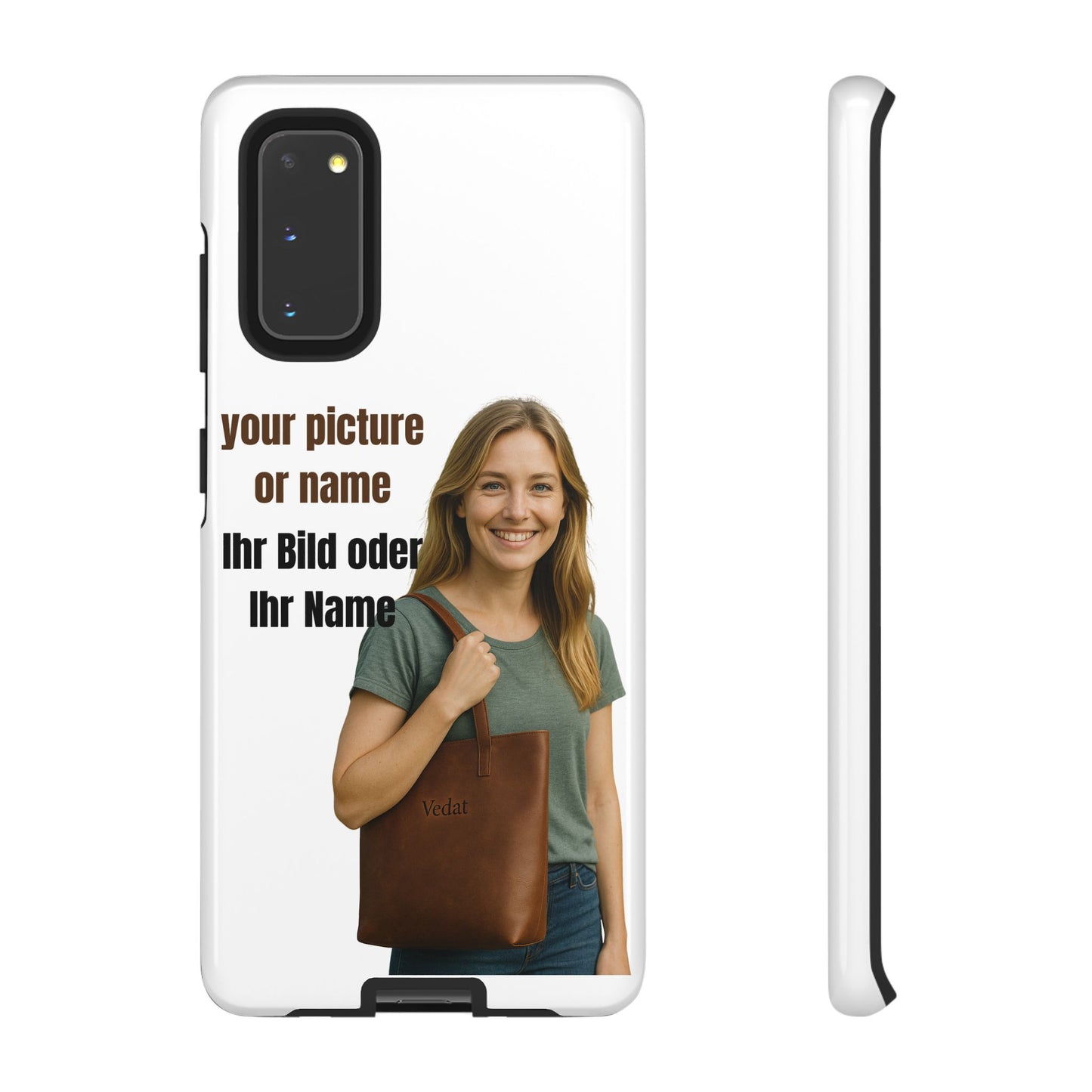 Personalisierte Handyhülle  Benutzerdefinierter Name oder Bild für Dein Telefon | Robuste  Stilvolle Handyhülle | Geschenk für Sie & Ihn