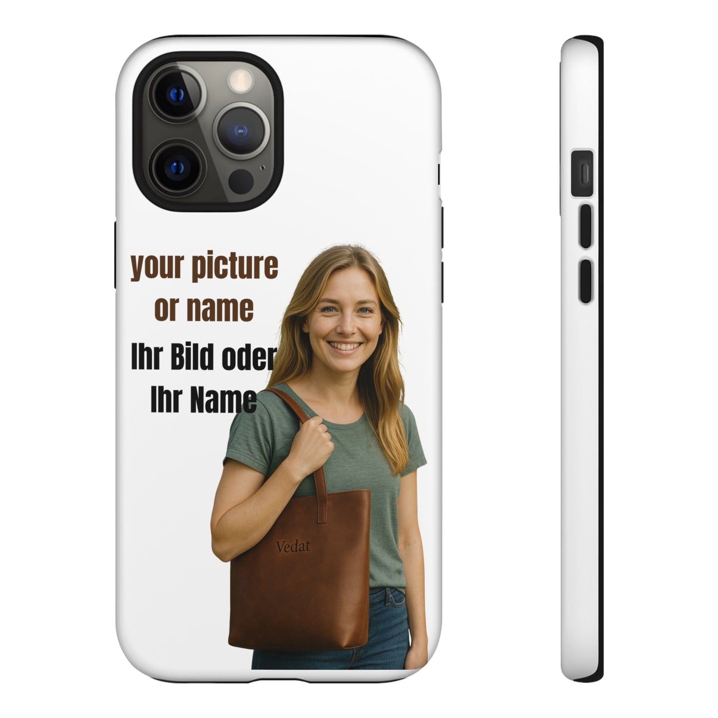 Personalisierte Handyhülle  Benutzerdefinierter Name oder Bild für Dein Telefon | Robuste  Stilvolle Handyhülle | Geschenk für Sie & Ihn