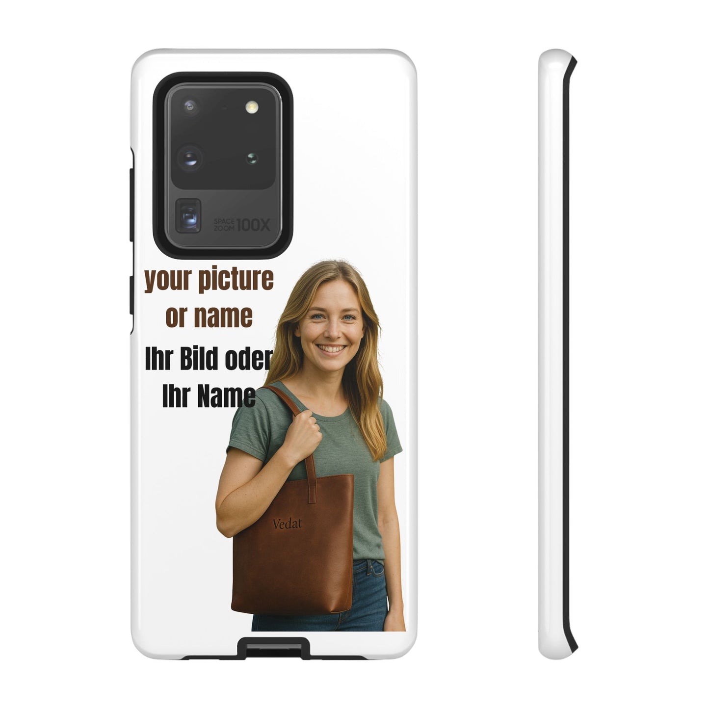 Personalisierte Handyhülle  Benutzerdefinierter Name oder Bild für Dein Telefon | Robuste  Stilvolle Handyhülle | Geschenk für Sie & Ihn