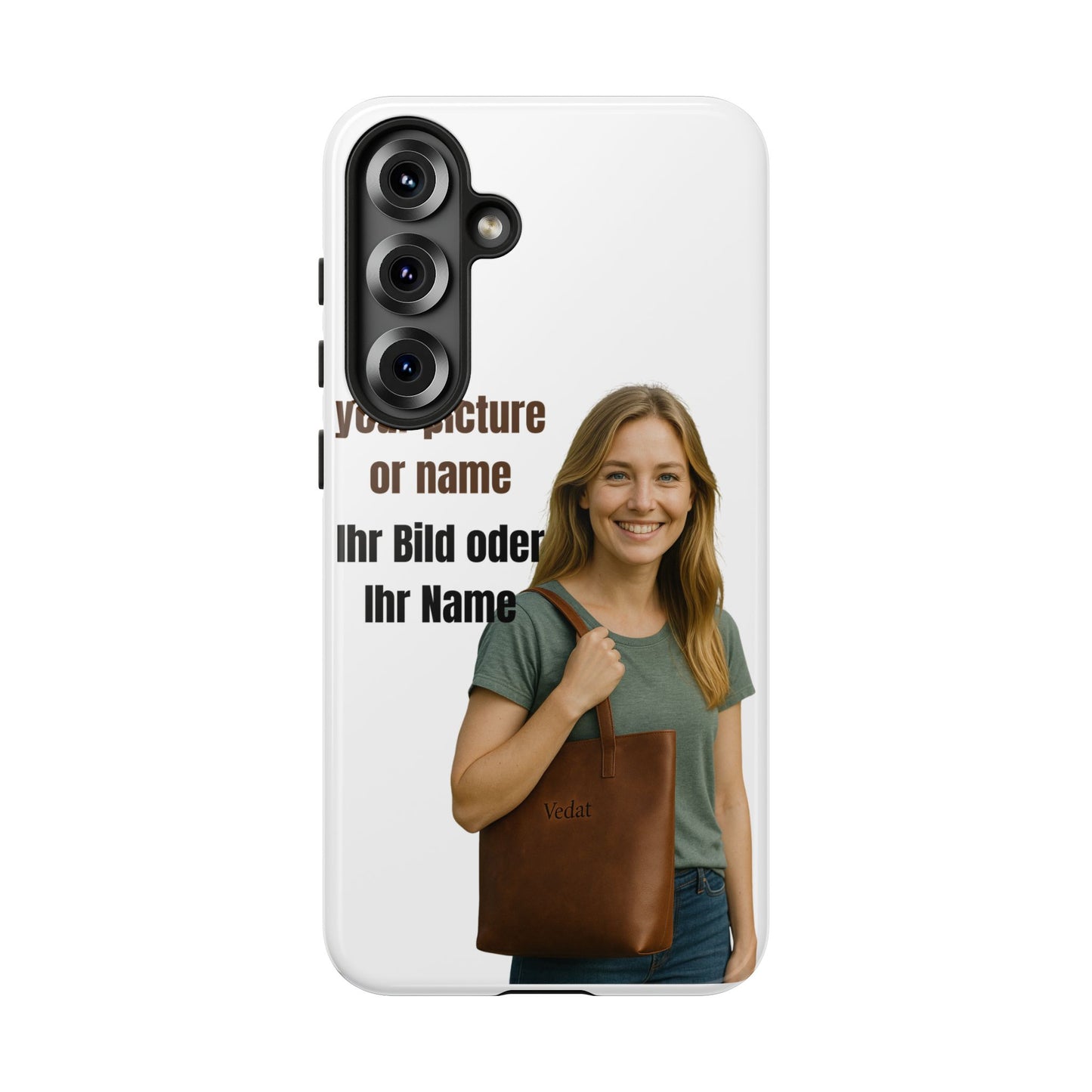 Personalisierte Handyhülle  Benutzerdefinierter Name oder Bild für Dein Telefon | Robuste  Stilvolle Handyhülle | Geschenk für Sie & Ihn