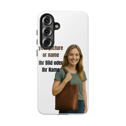 Personalisierte Handyhülle  Benutzerdefinierter Name oder Bild für Dein Telefon | Robuste  Stilvolle Handyhülle | Geschenk für Sie & Ihn