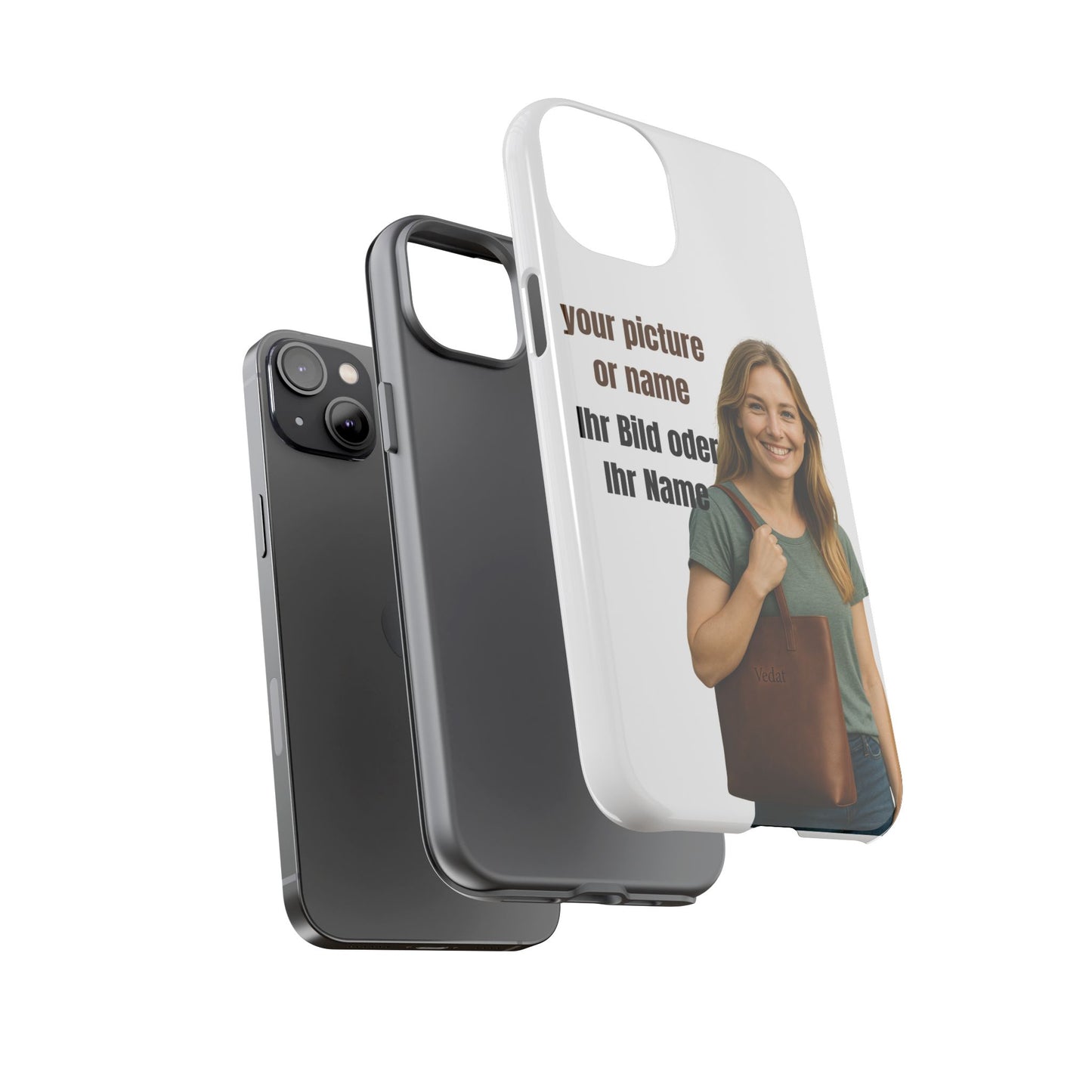 Personalisierte Handyhülle  Benutzerdefinierter Name oder Bild für Dein Telefon | Robuste  Stilvolle Handyhülle | Geschenk für Sie & Ihn