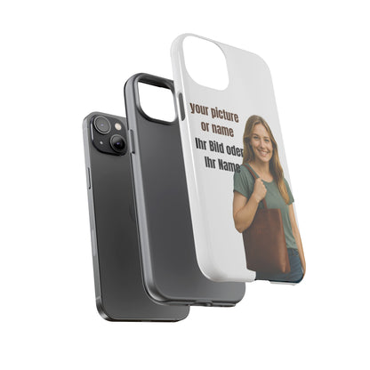 Personalisierte Handyhülle  Benutzerdefinierter Name oder Bild für Dein Telefon | Robuste  Stilvolle Handyhülle | Geschenk für Sie & Ihn