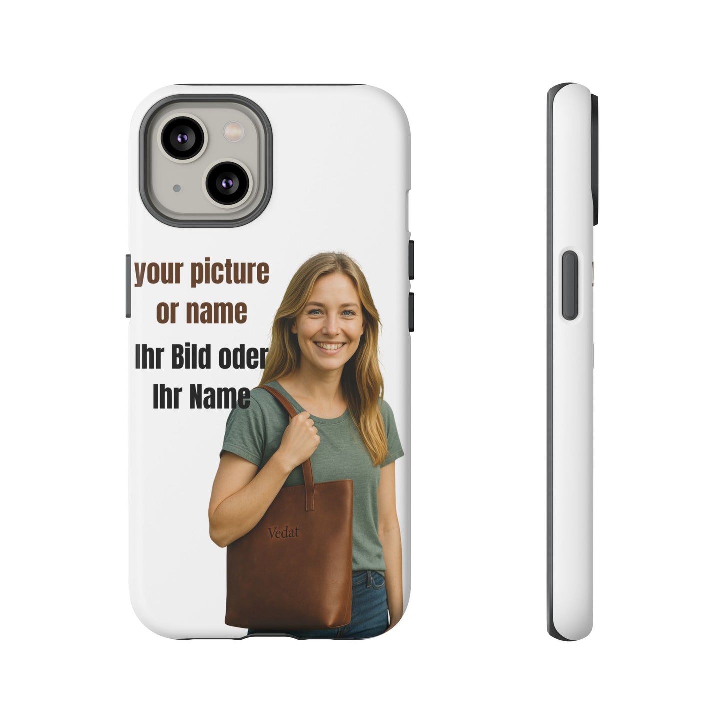 Personalisierte Handyhülle  Benutzerdefinierter Name oder Bild für Dein Telefon | Robuste  Stilvolle Handyhülle | Geschenk für Sie & Ihn