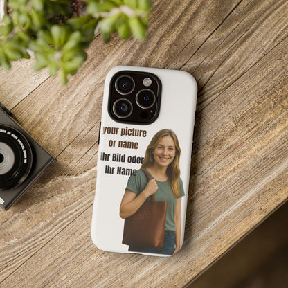 Personalisierte Handyhülle  Benutzerdefinierter Name oder Bild für Dein Telefon | Robuste  Stilvolle Handyhülle | Geschenk für Sie & Ihn