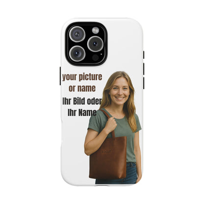 Personalisierte Handyhülle  Benutzerdefinierter Name oder Bild für Dein Telefon | Robuste  Stilvolle Handyhülle | Geschenk für Sie & Ihn
