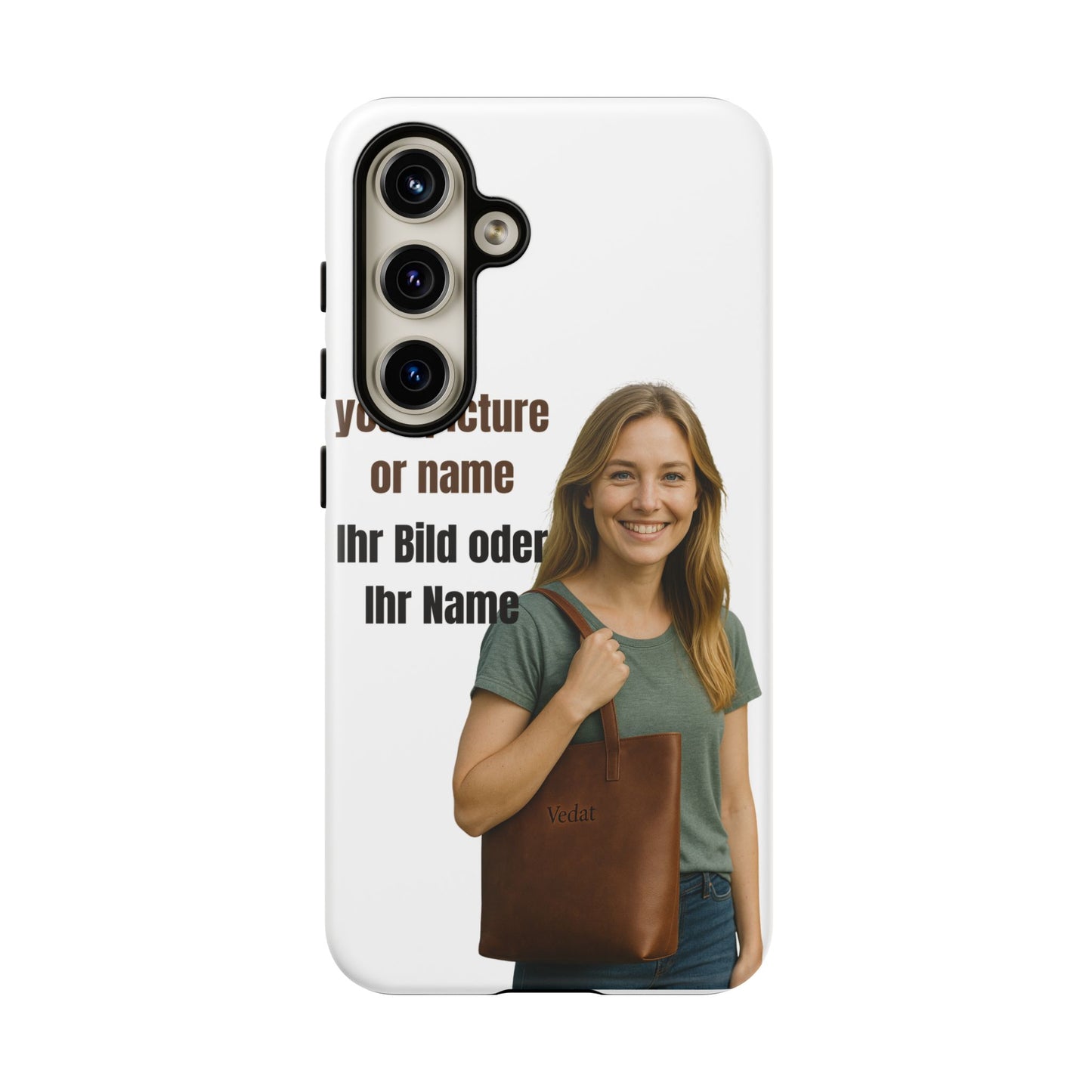 Personalisierte Handyhülle  Benutzerdefinierter Name oder Bild für Dein Telefon | Robuste  Stilvolle Handyhülle | Geschenk für Sie & Ihn