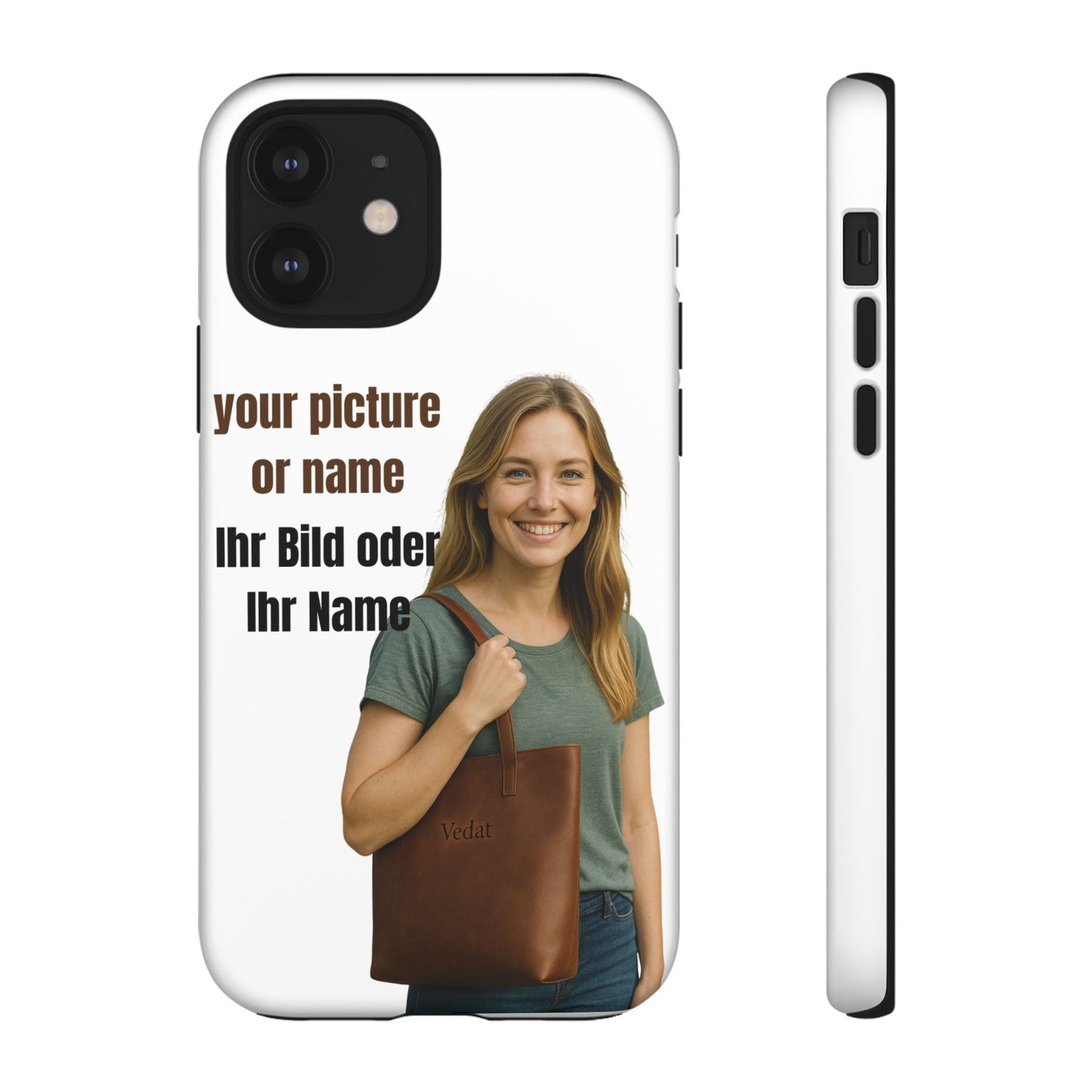 Personalisierte Handyhülle  Benutzerdefinierter Name oder Bild für Dein Telefon | Robuste  Stilvolle Handyhülle | Geschenk für Sie & Ihn