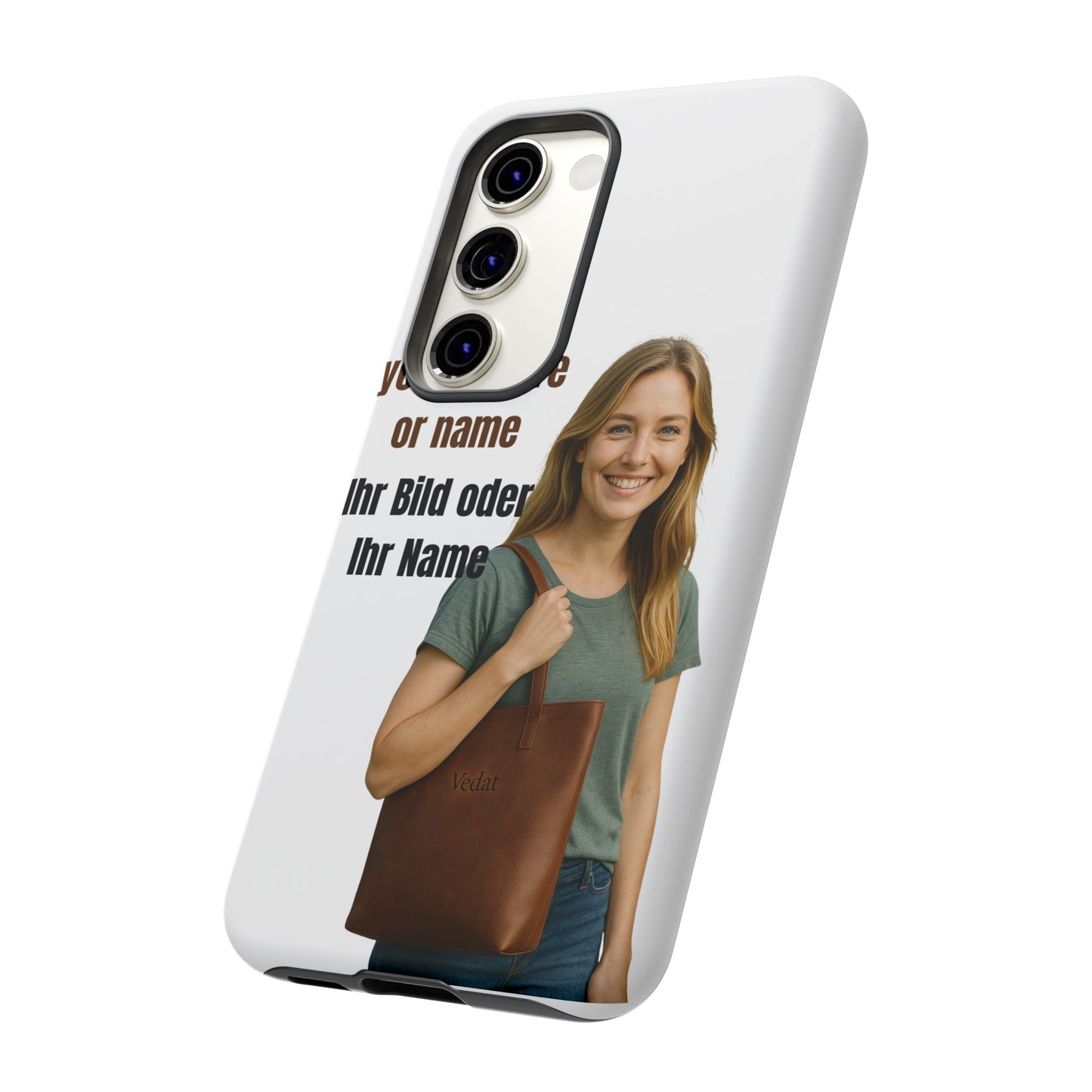 Personalisierte Handyhülle  Benutzerdefinierter Name oder Bild für Dein Telefon | Robuste  Stilvolle Handyhülle | Geschenk für Sie & Ihn